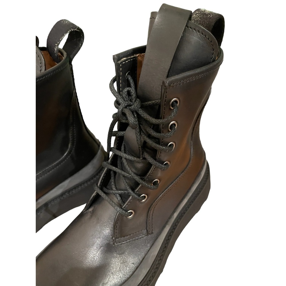 Bottega Veneta 578295 Men's Black leather grey suede Storm Cuir boots, Sz 40 - Picture 7 of 15